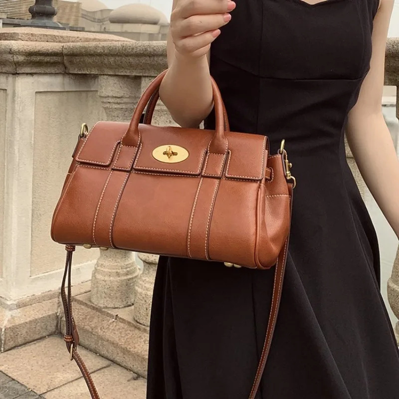 Vintage Design Woman's Large Capacity Top Handle Handbag Soft Pu Leather Trendy Trave Shoulder OL Daily Commute Tote Bag
