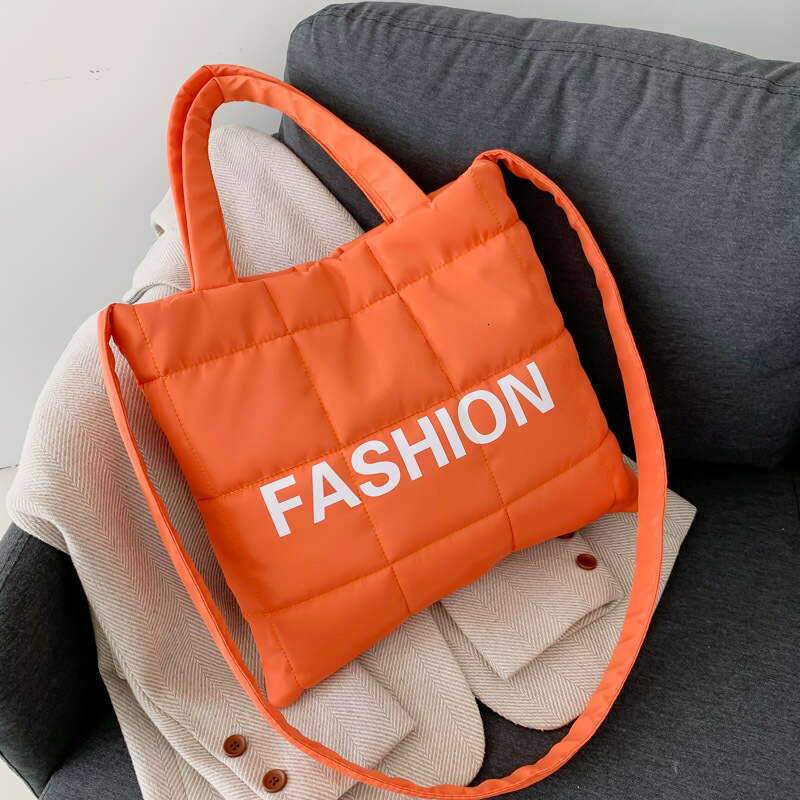 Small Fresh And Trendy Internet Celebrity Letter Printed Handbag, Early Spring New Single Shoulder Crossbody Bag, Casual Tote Bag