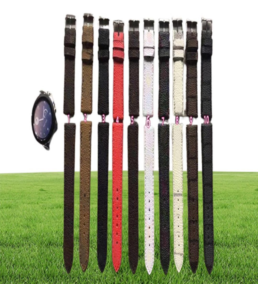 Fashion Leather Watch Bands For Samsung Galaxy Strap 20mm 22mm 41mm 42MM 44mm Watch Active 2 4 5 6 7 Series Band Luxury Designer L3844158