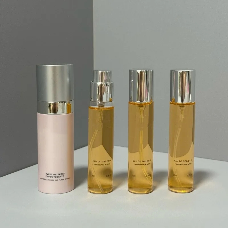 Top selg perfume set tendre twist and travel portable fragrance 3*20ml tube perfumes lady charming eau fraiche spray lasting edt