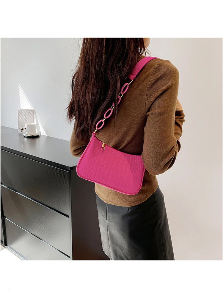 Wool Fiber Small Square New Korean Style Fashion Stone Pattern Shoulder Creative Bag For Women