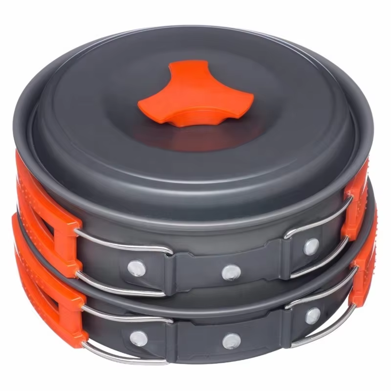 Camping Cookware Sets Outdoor Aluminum nonstick Cooking Pot