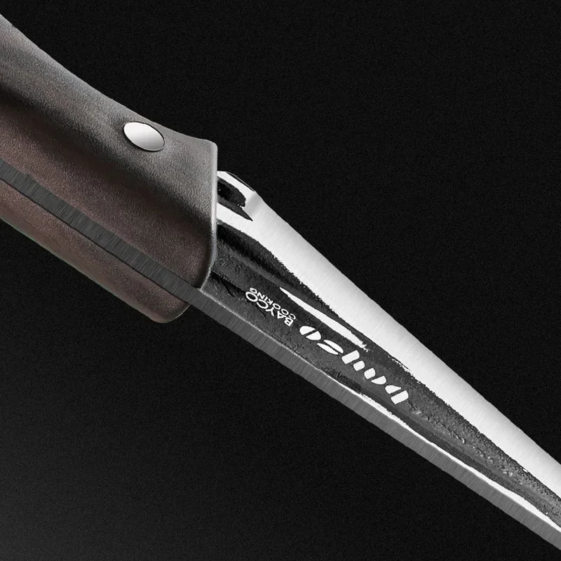 Stainless steel kitchen chef knife sharp meat cutting knife hand forged chef knife butcher slicing and slaughtering knife 241225