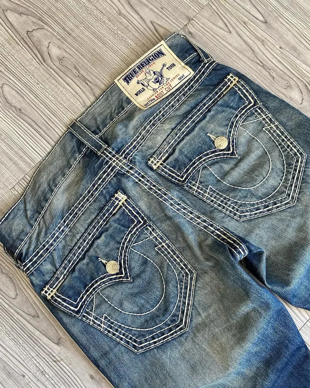 90s Low Rise Y2K Super T Bootcut Flared Jeans Street Denim Pants Harajuku High Waist Straight Leg Wide 241224