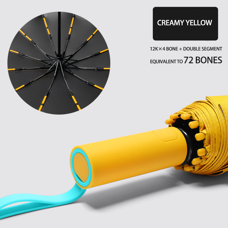 Reusable Handheld Large Size Reverse Printed Umbrellas Ideal for Group Outdoor Events