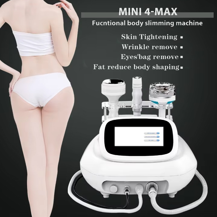 Desktop New 3 in 1 Lipolysis Body Slimming RF Wrinkle Removal Cavitation Vacuum 40K Effective Weight Loss Body Sculpting Massage Instrument