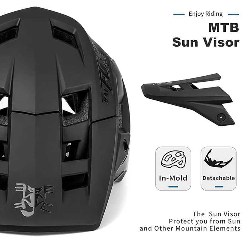 Batfox bicycle helmet Anti-impact Speedframe Lightweight Teenager Adults Mountain Cycling casco bicicleta mens bike helmetXJ241226