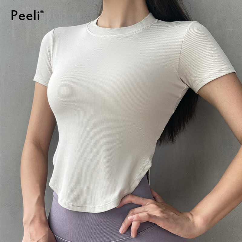 Women Solid Shirts High Elastic Gym Yoga Winter Breathable Long Sleeve T-Shirts Sports Crop Top Quick Dry Sportswear