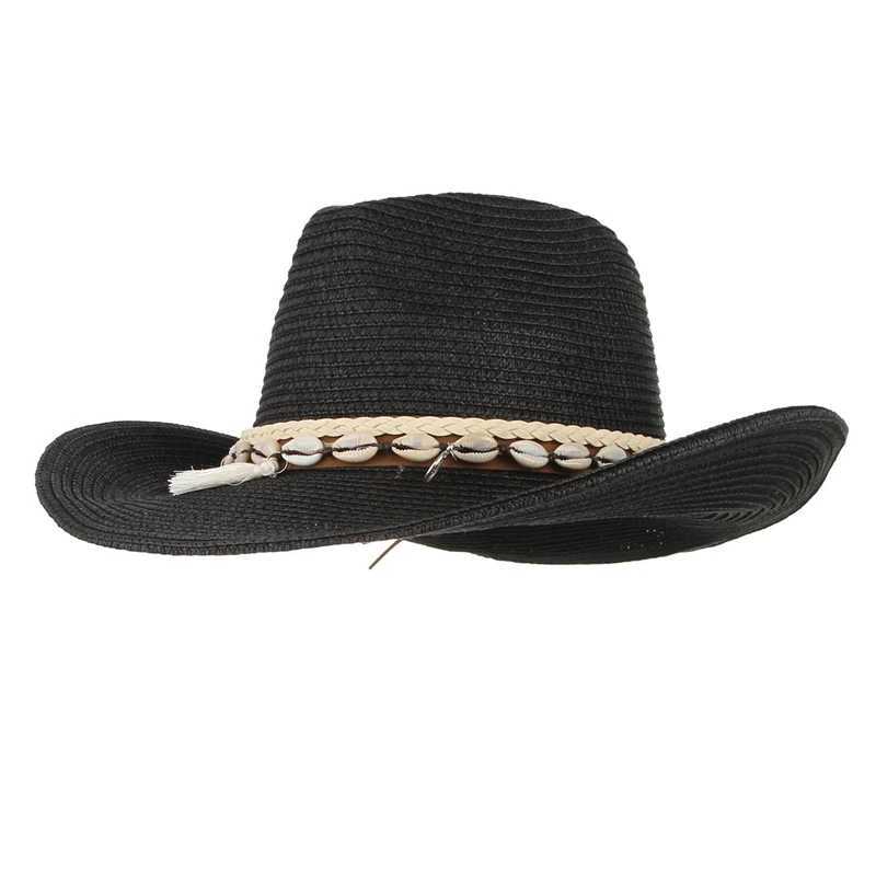 Western style mens denim hat outdoor summer Str hat womens wide Brim sun denim hat W241225