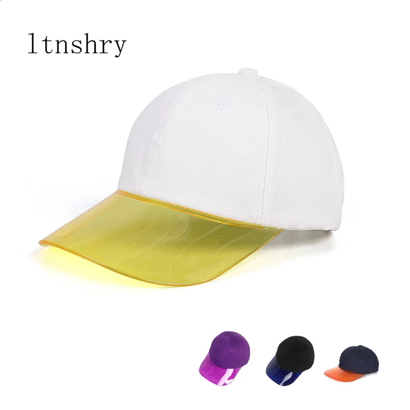 Summer cotton summer baseball cap adjustable hat Transparent brim cap casual women baseball hat Anti-UV Sunscreen 241226