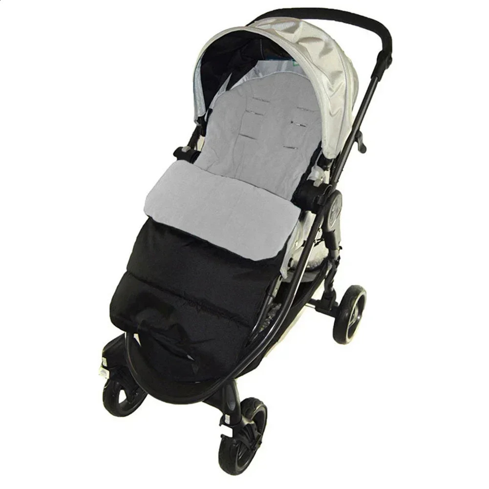Winter Baby Stroller Sleeping Bag Universal Zipper Footmuff Warm Sleep Sack Seat Cushion Windproof Accessories 241225