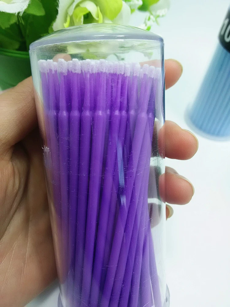 200 Pcs Micro Disposable Swab Bruch Application Eyelash Cotton Swab Makeup Toos High Quality 241226