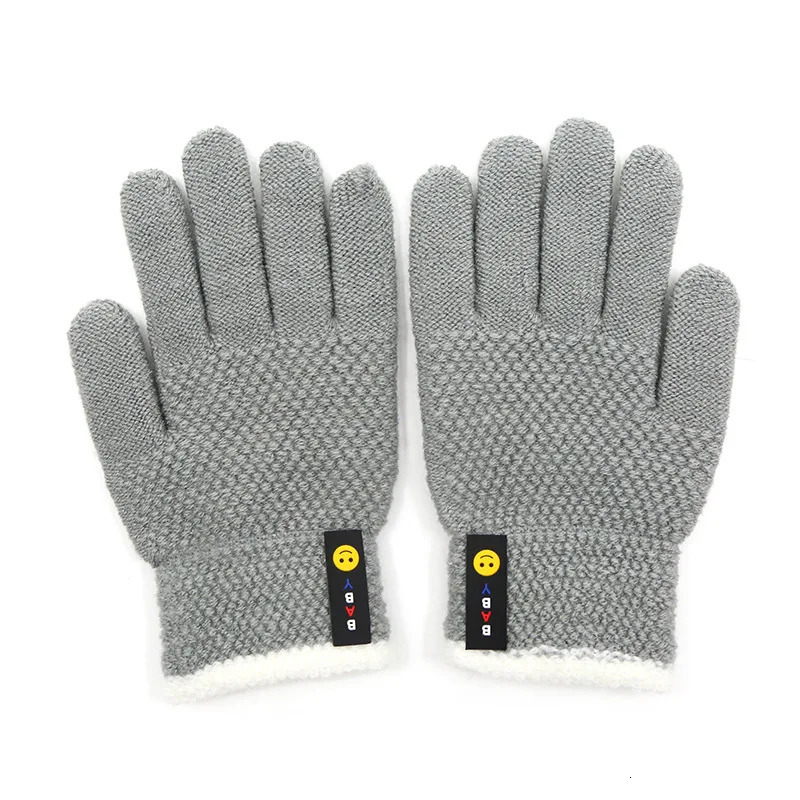 610 Years Old Fashion Kids Thick Knitted Gloves Warm Winter Children Stretch Mittens Boy Girl Infant Accessories 241225