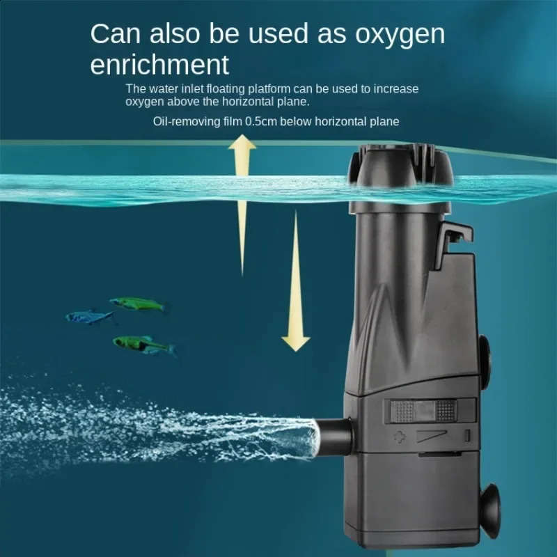Jingye multifunctional submersible pump fish tank landscaping turtle tank aquarium silent low water level 3-in-1 filter 241225