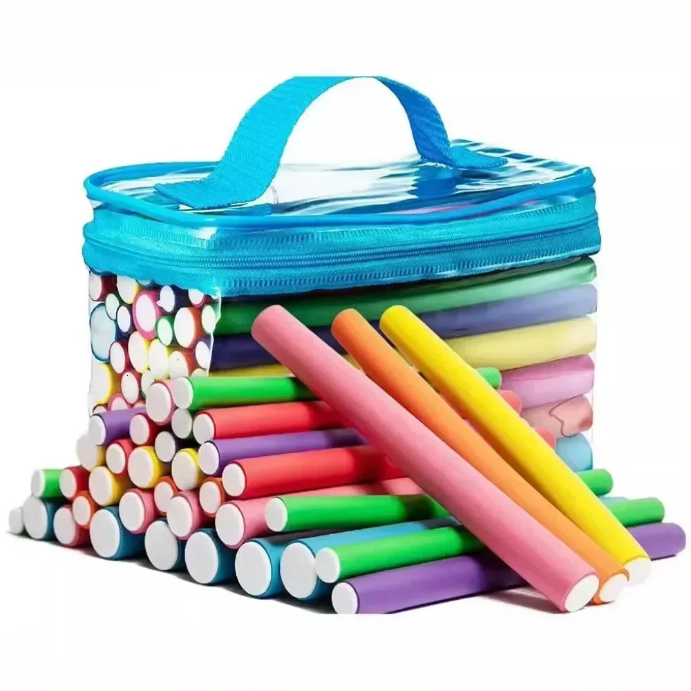 42Pcs Flexible Hair Curling Rod Heatless Hair Curler No Heat Hair Rollers Soft Foam Bendy Twist Curls Flexi Rods Styling Tools 241225