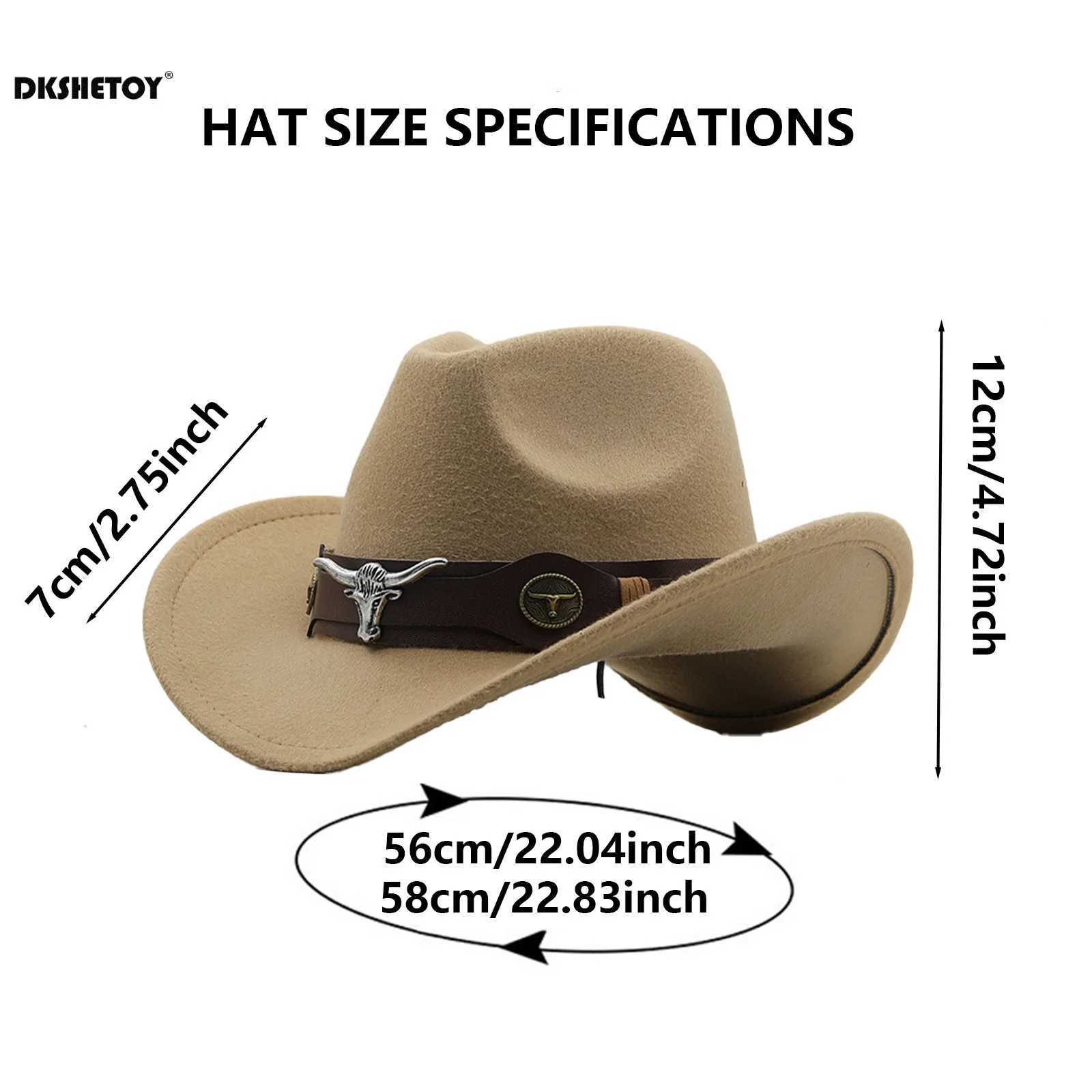 Fashion denim hat wide brown denim girl Panama hat with retro belt suitable for Dr Up party outfits W241225