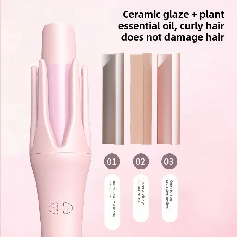 Fully Automatic Hair Curler Portable Curling Wand with Anti-Scald Hair Curling Iron Anti-Tangle Hair Curler for Hair Styling 241226