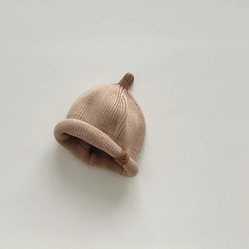 Baby Knitted Hat Soft Beanie Bonnet Cap For Girls Boys born Ear Protection Caps 241225