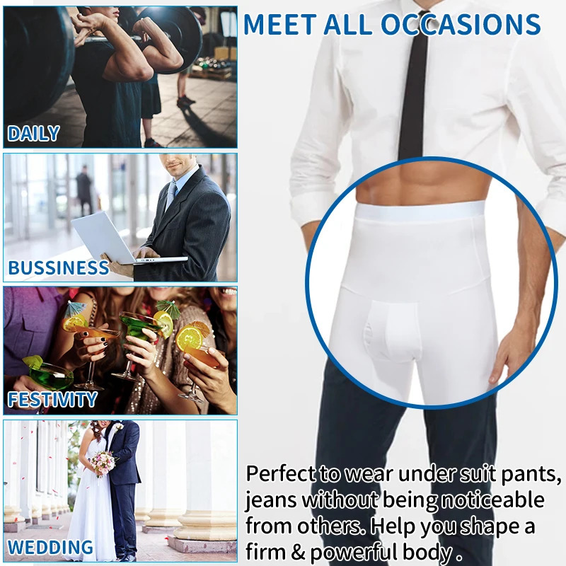 Men Body Shaper Tummy Control Compression Shorts Belly Slimming Shapewear Abdomen Reducer Panties Fitness Boxer Pants Underwear 241225