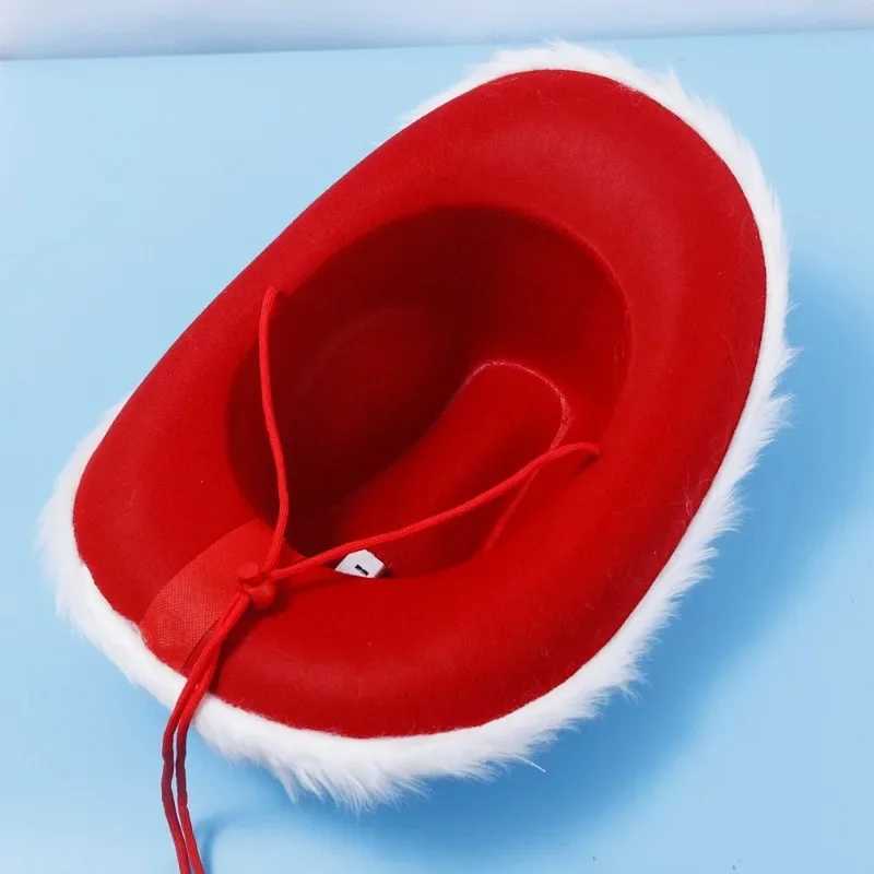 1/10 piece Christmas luminous denim hat winter womens soft and comfortable wide Brim Cs fashionable adjustable party role-playing props W241225
