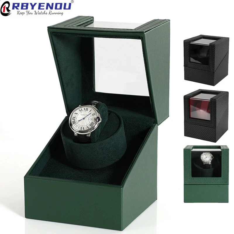 Mechanical Watch Electric Tachometer Automatic Motor Box Watch Packaging Gift Box Shaker Customize on Side of Winder 241226
