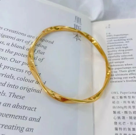 18k non demolding bangles for women big size 64mm 241226