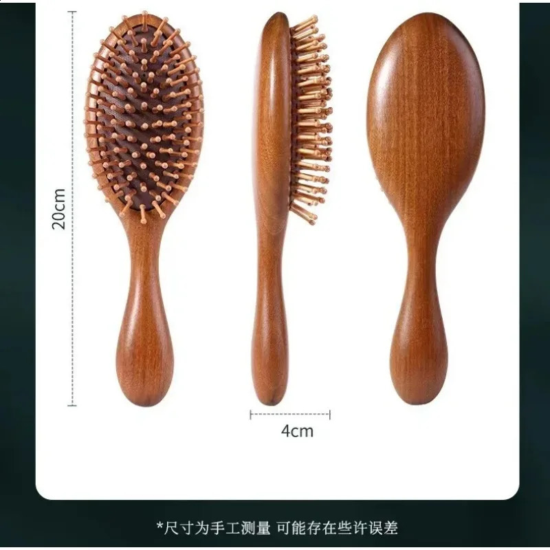 Wood Healthy Air Cushion Comb Tangled Hair Comb Hair Brush Massage static Out Wet Curly Hair Brushes Barber Styling Tool 241225