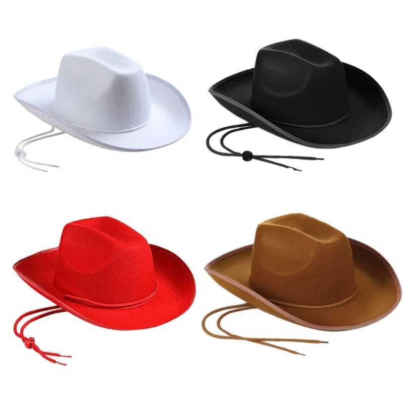 Mens Cowboy Hat Outdoor Womens Cowboy Hat Western Cowboy Hat Model Show Hat W241225