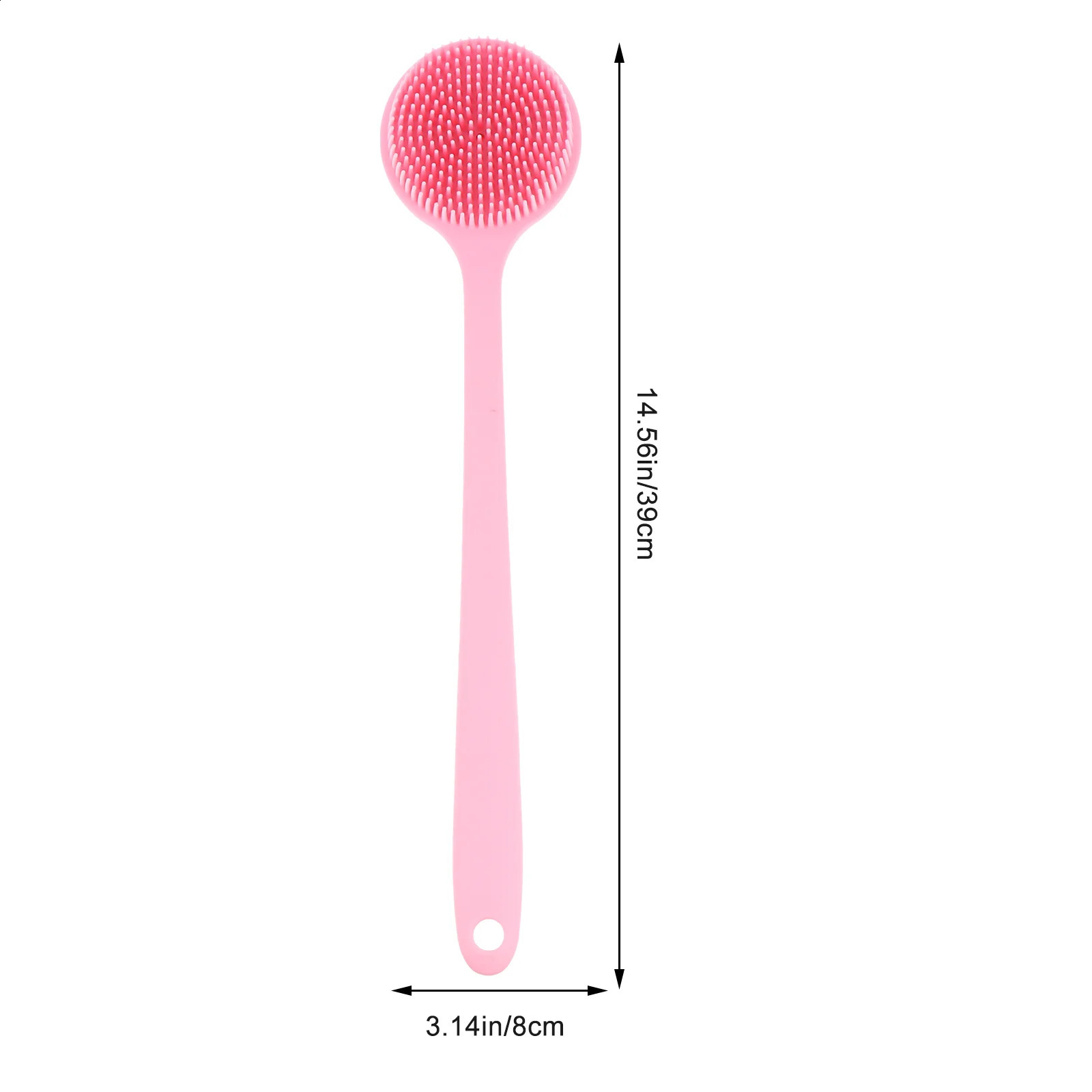 Brush Scrubber Body Shower Silicone Bath Handle Exfoliating Long Bathing Exfoliator Scalp Dry Shampoo Scrub Toilet 241226