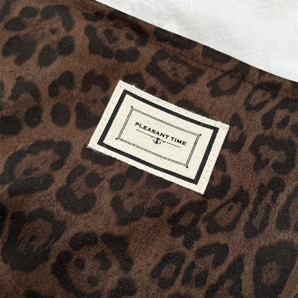 2025 Suede Leopard Travel Cosmetic Lipstick Skincare Portable Storage Bag Women Makeup Handbags Organizer Pouch Clutch Hand Bags 241226