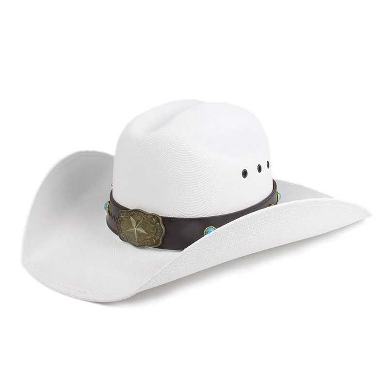 Cowboy hat Breathable Hanoven Hard Neutral Sun Hat Str Cowboy Hat Wide Brimmed Cowboy Hat Sombrero Vaquero W241225