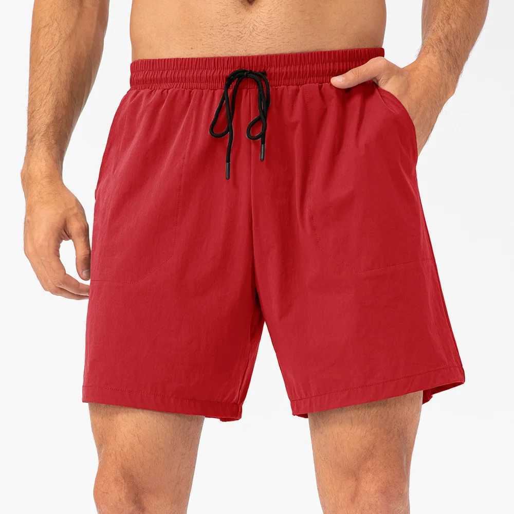 Mens Loose Running Shorts Lightweight Breathable Quick Drying Leisure Sports Five-minute Pants Beach Shorts SummerXJ241226