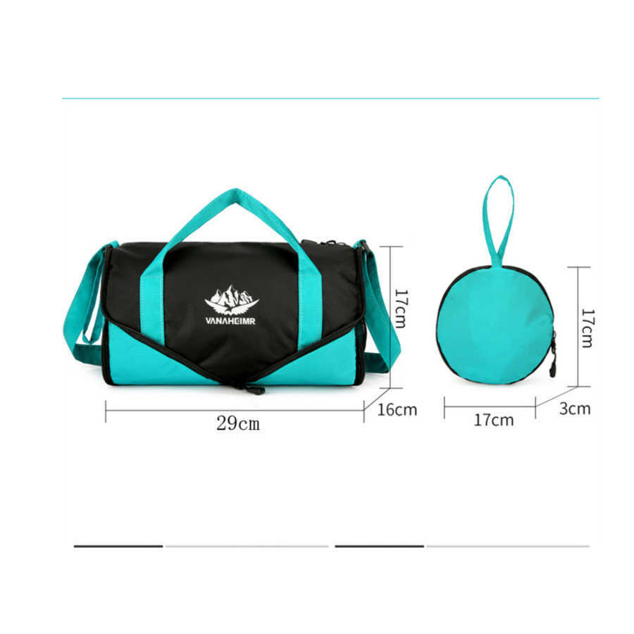 New Travel Folding Bag Mens and WoMens Sports Fitness Handbag Large Capacity Multifunctional Outdoor Shoulder Bag 240920