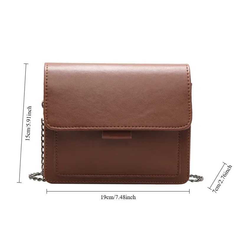 Women Small Square Bag Versatile Wide Shoulder Strap Large Capacity Casual Portable Female e Shoulder Crossbody BagXJ241225