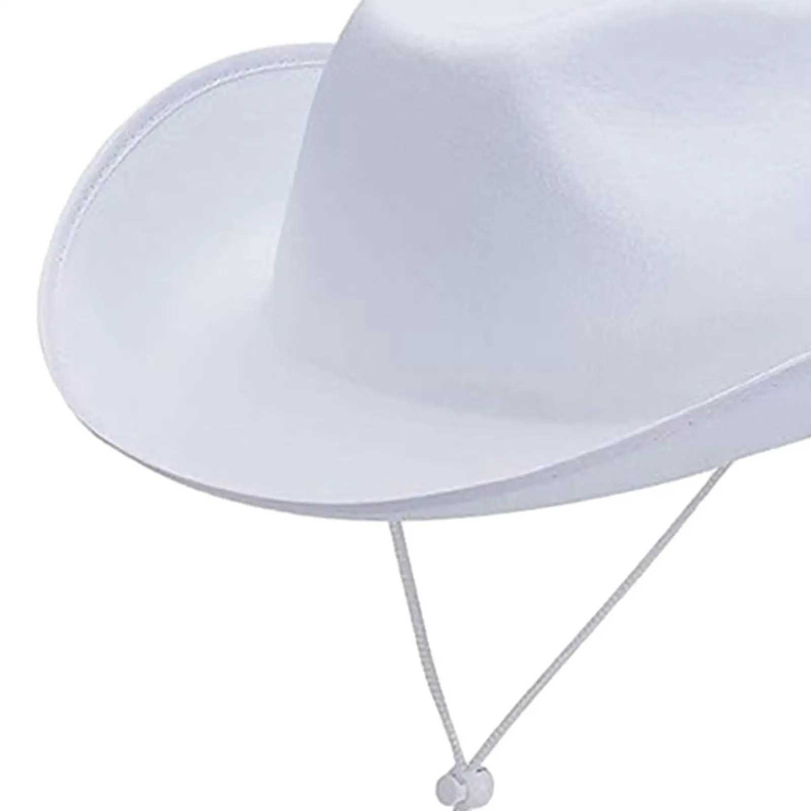 Cowboy hat gentlemans jazz hat casual Tren with adjustable Chin Str sun hat used for photo props holiday travel parties holidays W241225