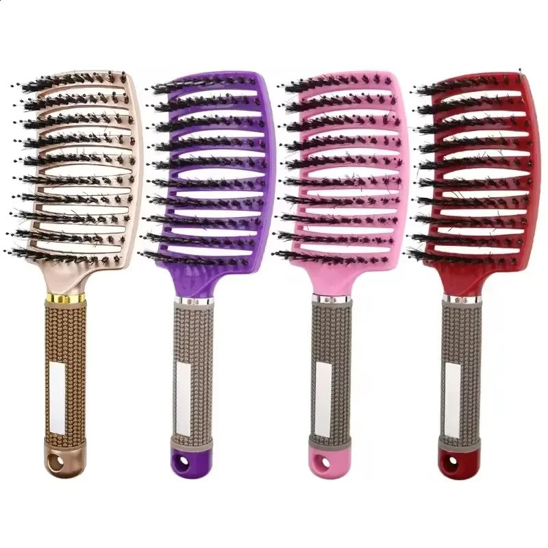 1pcsDetangle Hairbrush Women Hair Brush Massage Comb Anti Klit Brushy Haarborstel Scalp Curly Combing Brushes Hairdressing Tools 241225