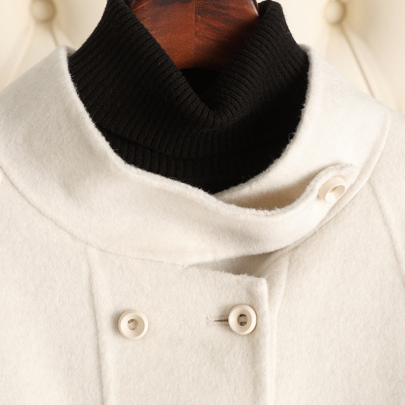 CC1057 Double-faced cashmere coat for women 2024 autumn new high-end temperament alpaca wool