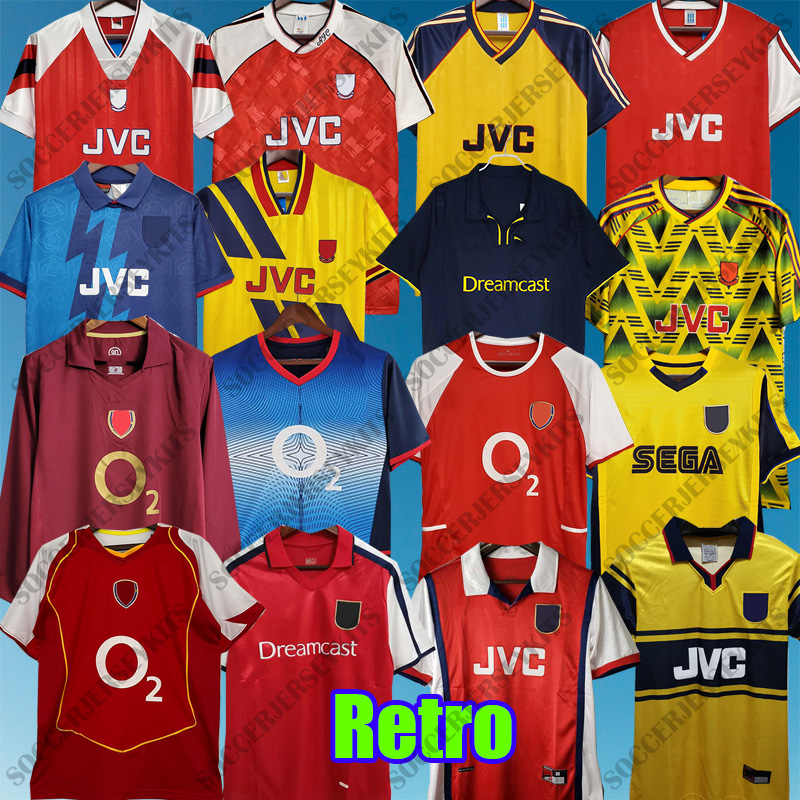 RICE soccer jerseys Gunners ARSen jersey football shirt HENRY BERGKAMP No More Red kit Kid retro arsenalfootball kits