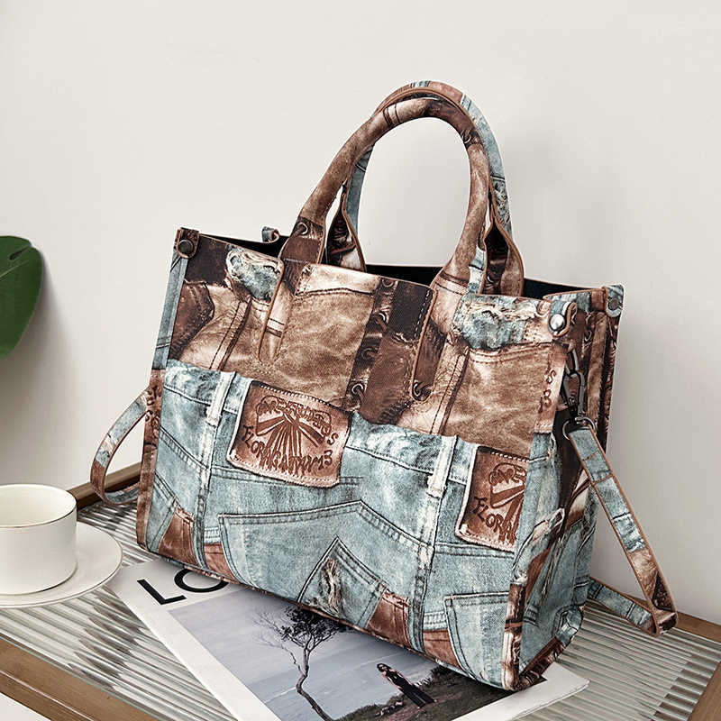 Women's Bag Fashion Trendy Bag Large Capacity Versatile Single Shoulder Cross Shoulder Handheld Tote Light Luxury Trendy Bag 241215