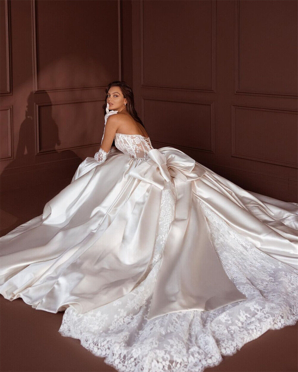 Classic Sweetheart Wedding Dresses 2024 Spaghetti Straps Appliques Floor Length Princess Bridal Gowns Vestido de Novia 03