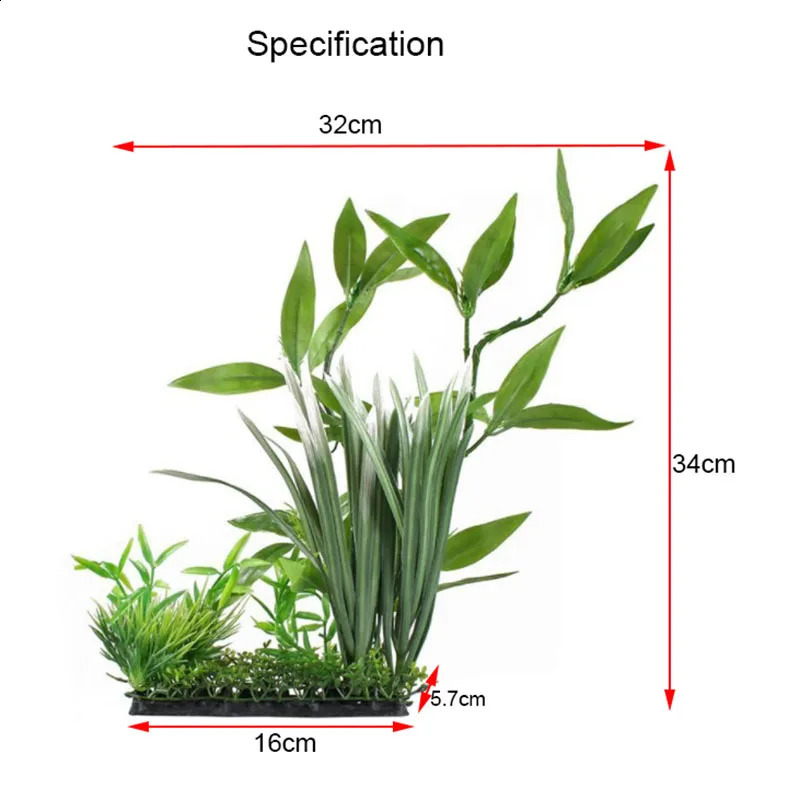 Great Fish Aquarium Decorations Nontoxic Decorative Artificial Weeds Water Ornament Plant Aquarium Plants Grass Accessories 241225