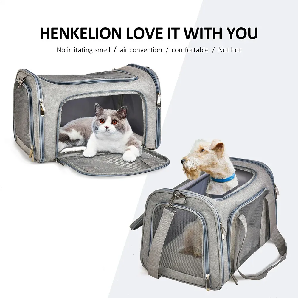 Dog Bag Soft Side Backpack Cat Pet s Dog Travel Bags Airline Approved Transport For Small Dogs Cats Outgoing