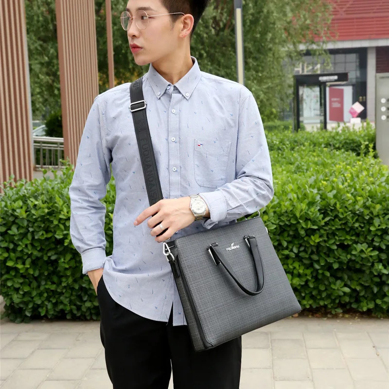 Business Mens Handbags Office Male Executive Briefcase Large Tote Laptop Bag for Man Shoulder Messenger 241225