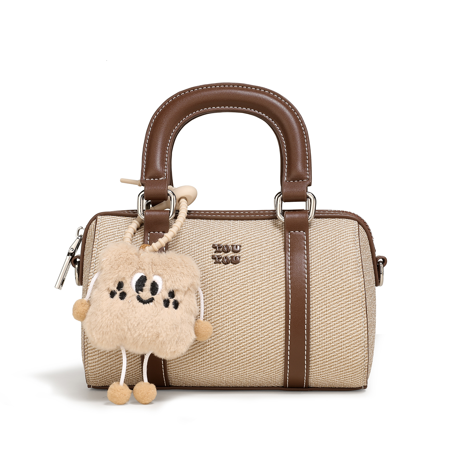 TOUTOU Bowg Original Designer Brand Replica Boston Shoulder Crossbody Handbag Pendent Canvas Pillow Bag Christmas Gift