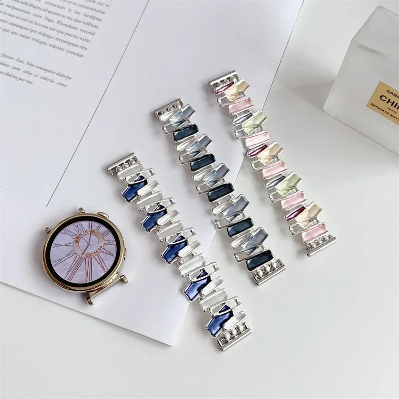 Elastic Metal Strap for Watch 7 6 5 4 3 Active 40/44mm Women Band for Amazfit GTR 41mm 3 42/46 241220