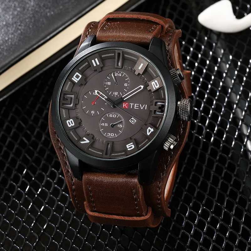 New Arrival Business mens watch multifunctional dial quartz watch calendar Z241226