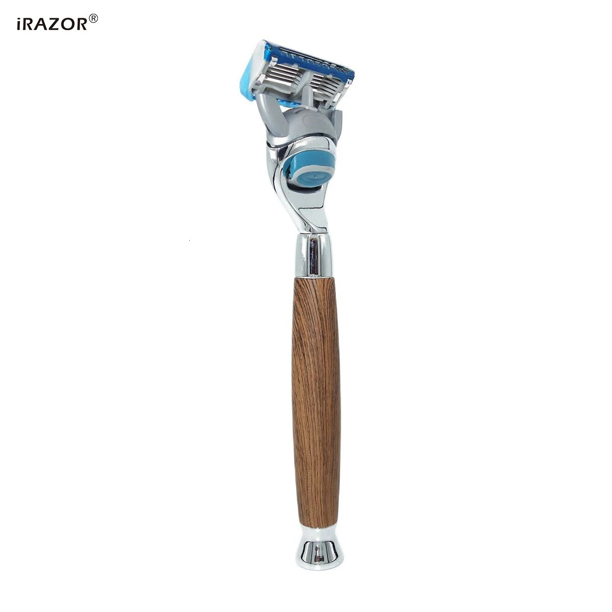 iRAZOR Classic 5 Layer Fusion Safety Razor Manual Man Shaver Barber Beard Grooming Tool Wood Grain Handle Man Birthday Gift 241225