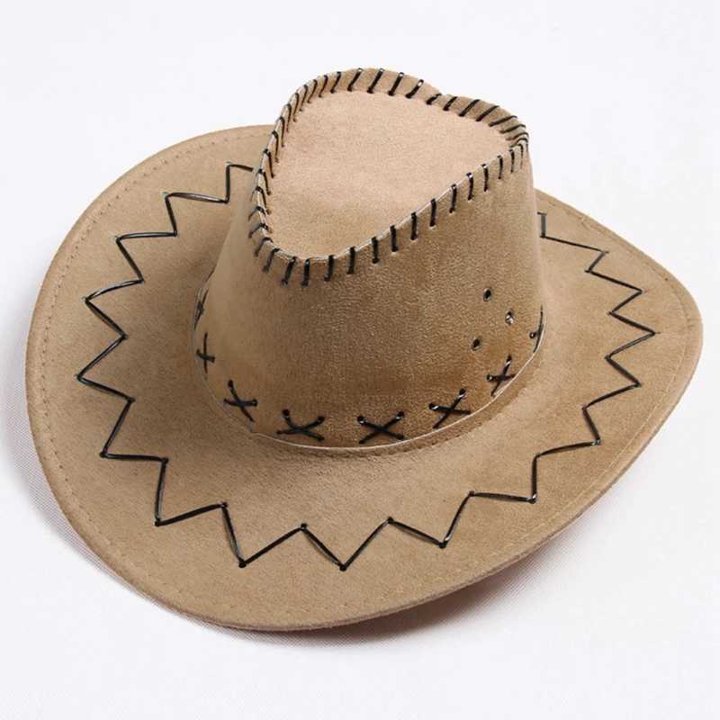 Vintage Western Cowboy C Riding Hiking Jazz Hat Fashion Western Women Panama Outdoor Wedding Decoration Fedoras Sombrero Hombre W241225