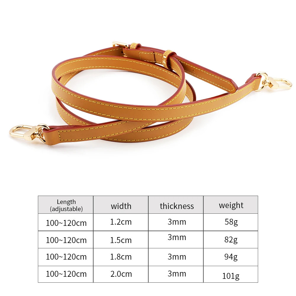 Soft Genuine Leather Bag Strap 1.2cm 1.5cm 1.8cm 2cm 2.5cm Wide Shoulder Straps Adjustable Crossbody Handbag Belts Replacement 241225