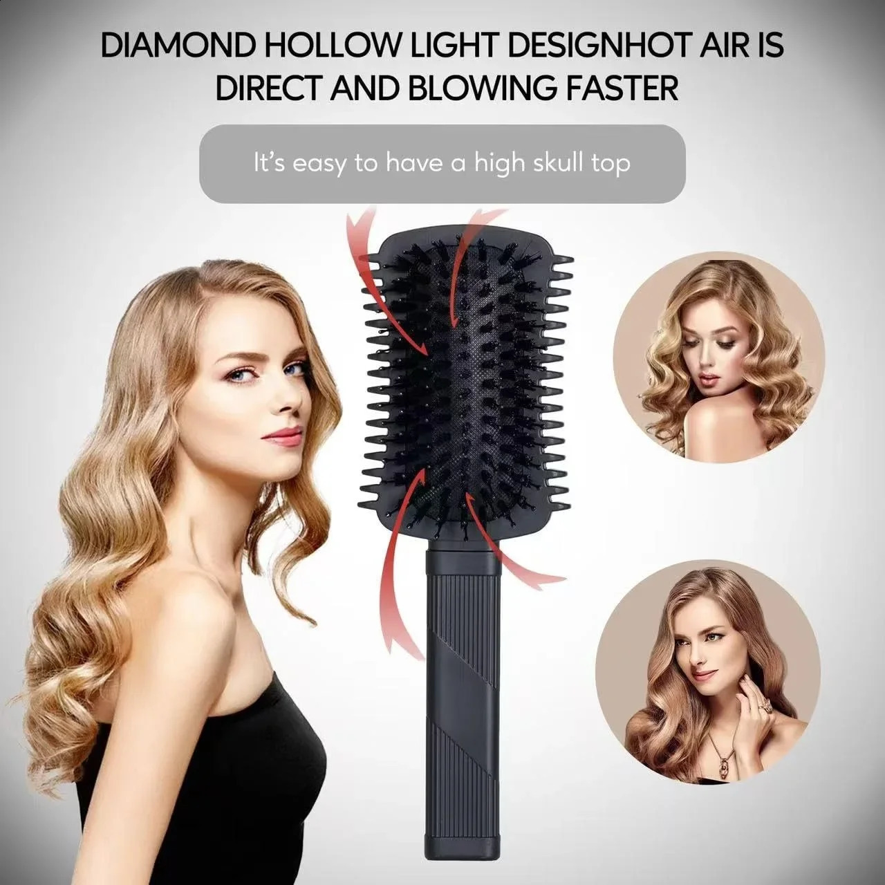 Curly Hair Brush Defining Volume Curl Brush Curl Defining Brush Shaping and Styling Womens Curls Hair Brush Hairstyle Tools 241225